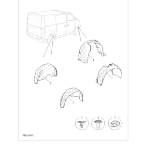 Wheelhouse Liner diagram