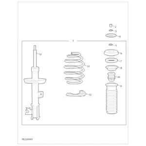 Front Shock Absorber diagram