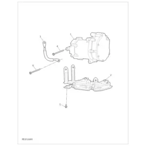 Air conditioning compressor diagram