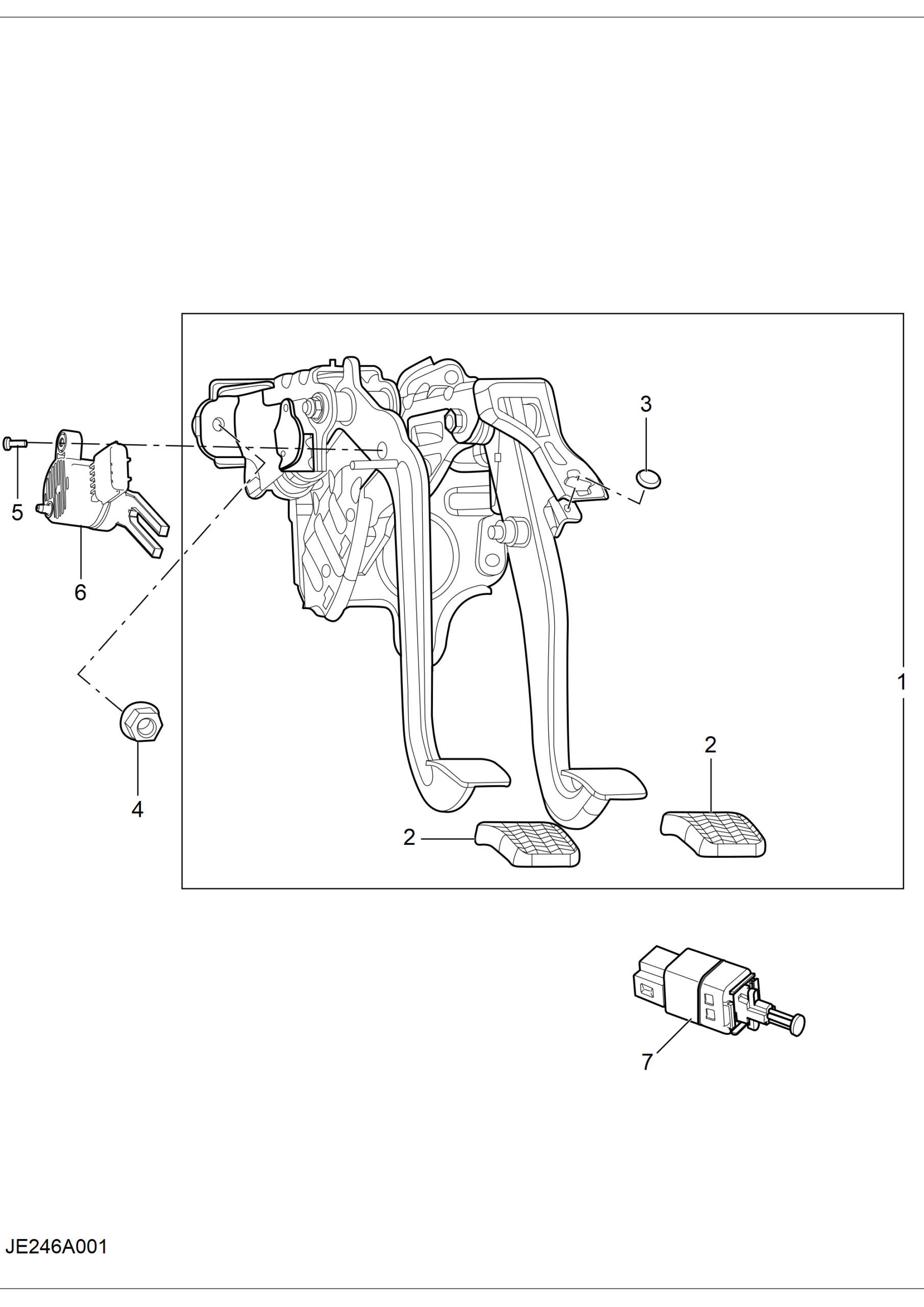 NUT-BRAKE PEDAL