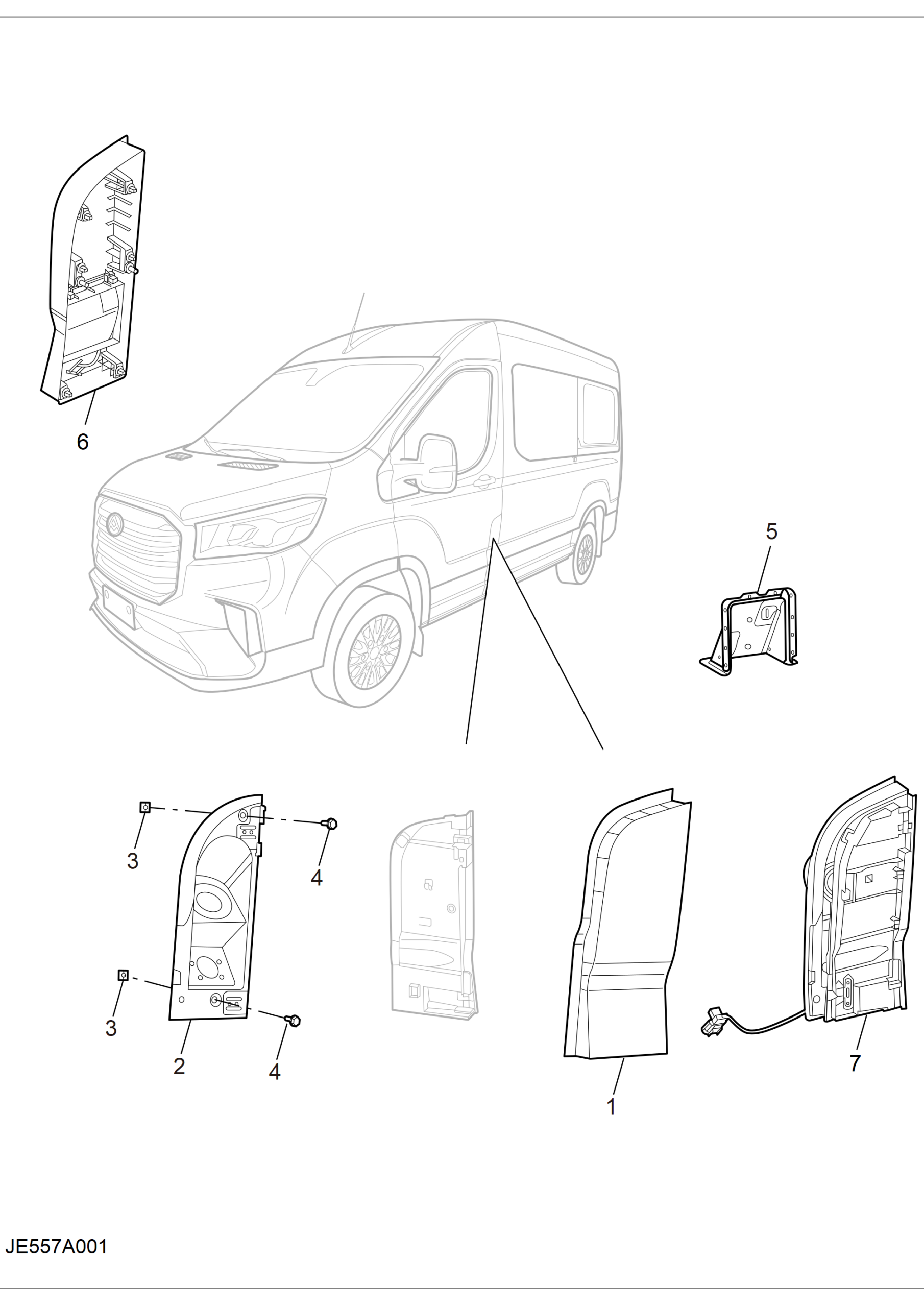 BOLT-FUEL FILLER MOUTH COVER OPERATOR INSTALL PANEL ASSEMBLY