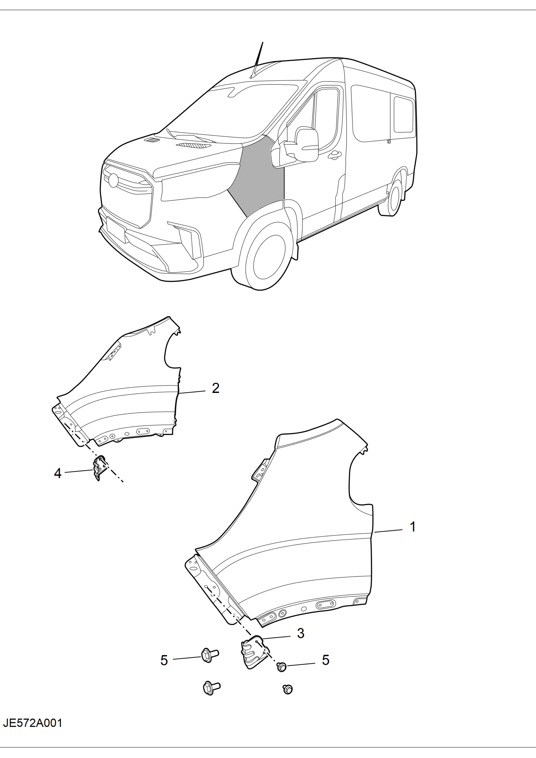 BOLT-FENDER PANEL