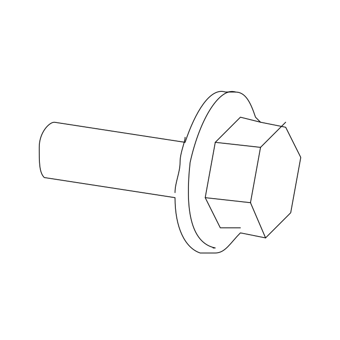 Genuine Maxus B00003509 Bolt/screw-crankshaft Speed Sensor - technical drawing
