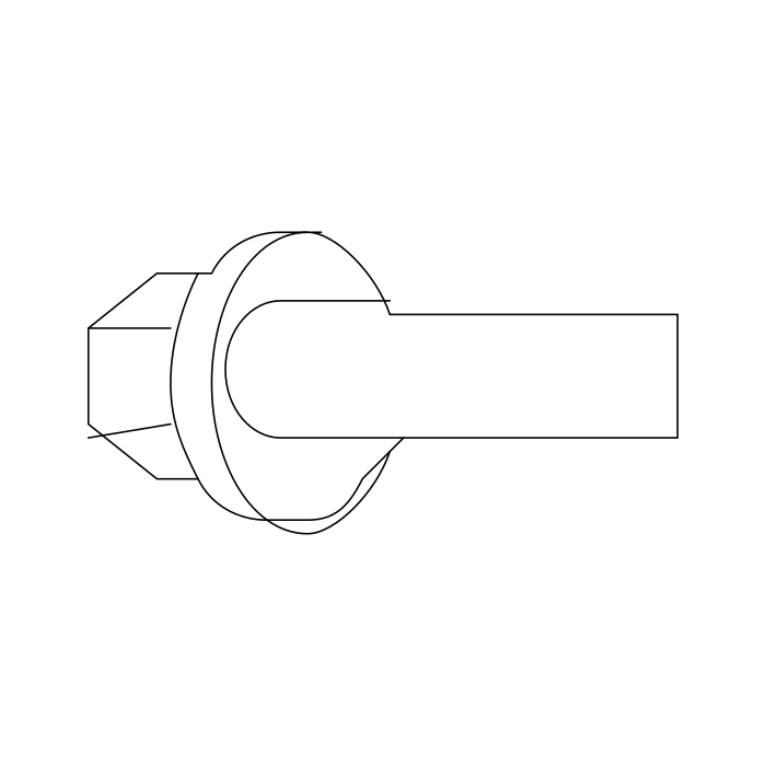 Genuine Maxus B00003511 Bolt-vacuum Adjuster Bracket - technical drawing
