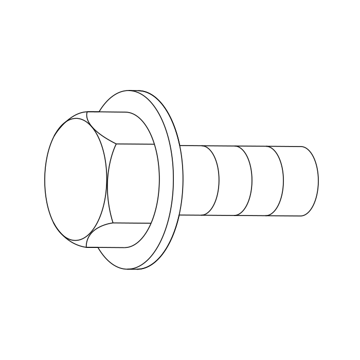 Genuine Maxus B00003513 Bolt/screw-spare Wheel Bracket To Body - technical drawing