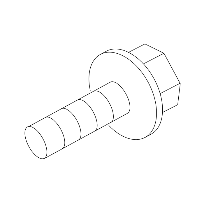 Genuine Maxus B00004024 Bolt/screw-front Side Door Rear Guide Assembly - technical drawing