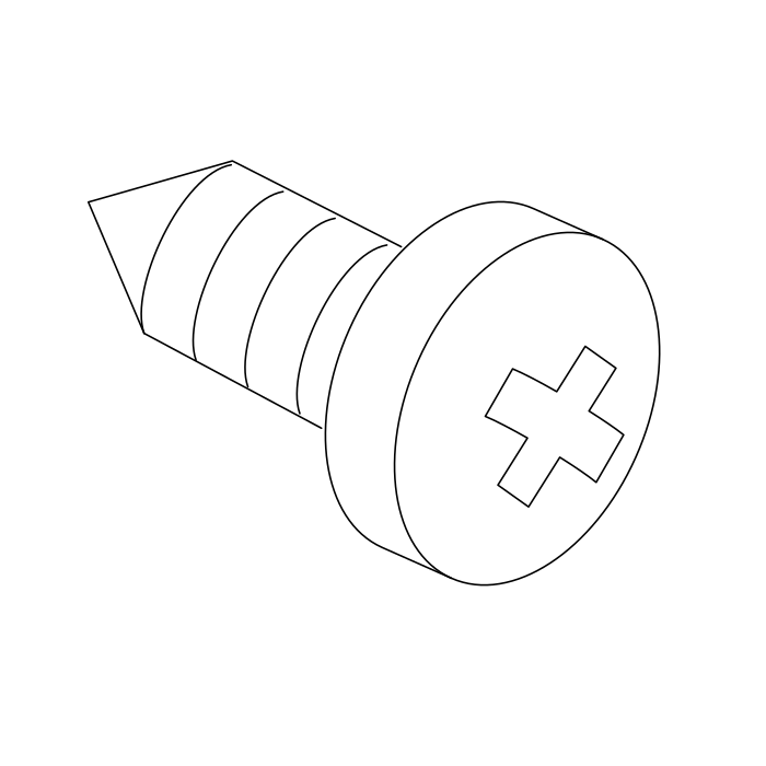 Genuine Maxus B00004111 Bolt-speaker - technical drawing