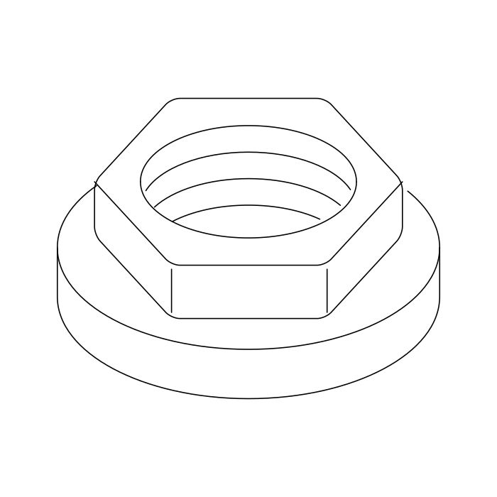 Genuine Maxus B00004134 Nut-front Suspension Upper Control Arm Ball Assembly To Knuckle - technical drawing