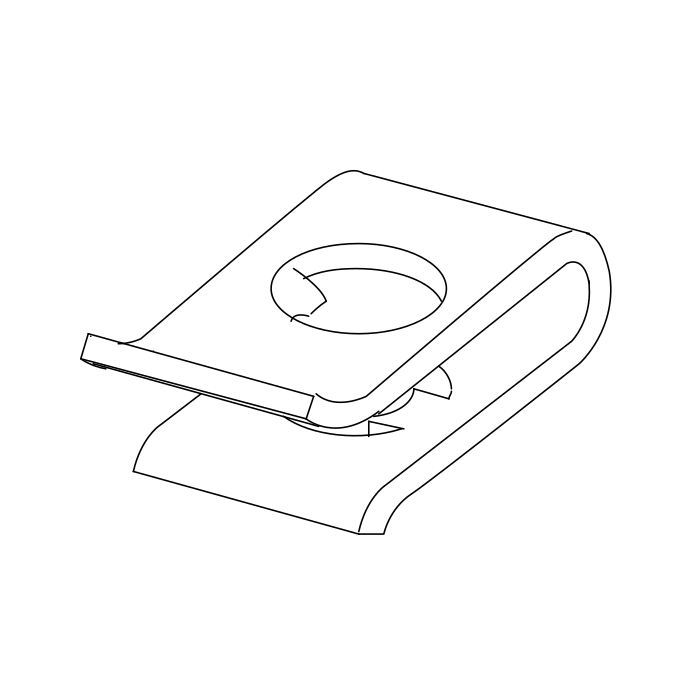 Genuine Maxus B00004135 Nut-rear Bumper Side Panel To Rear Side Body - technical drawing