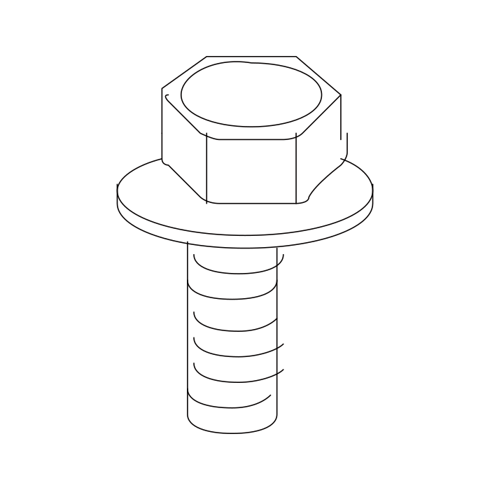Genuine Maxus B00004204 Bolt-evp - technical drawing