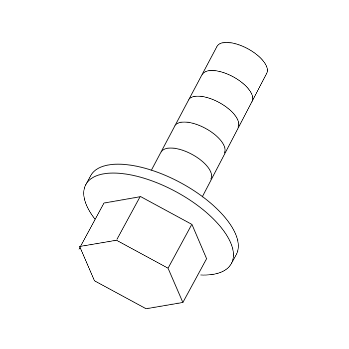 Genuine Maxus B00004680 Bolt/screw-front Bumper - technical drawing