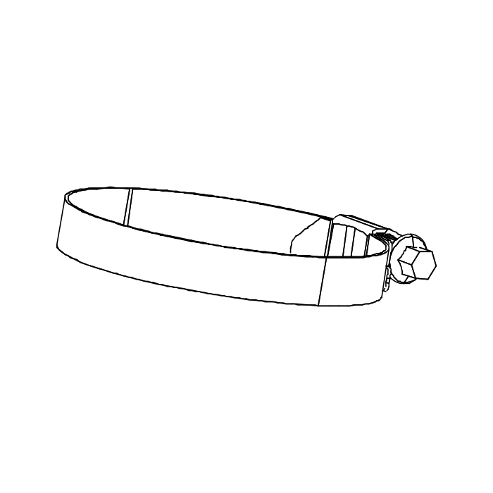 Genuine Maxus B00004729 Clamp-engine Air Intake Elbow - technical drawing