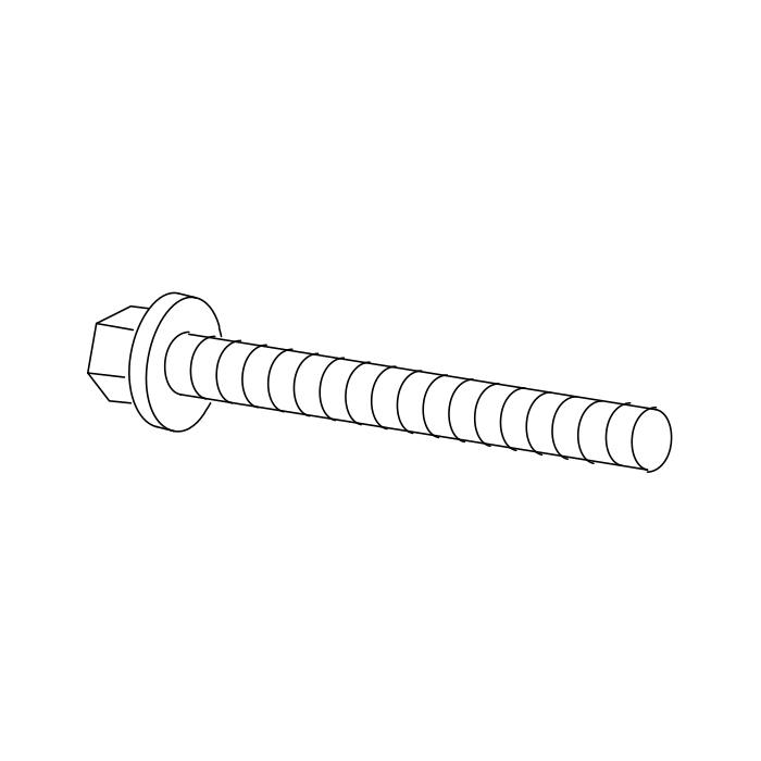 Genuine Maxus B00004797 Bolt-rear Leaf Spring Front Ear - technical drawing