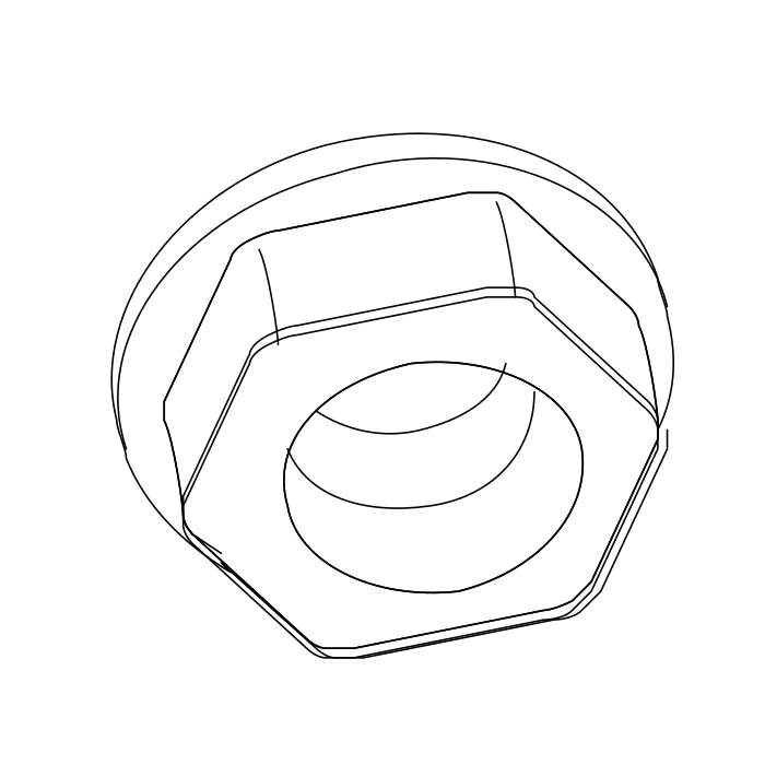 Genuine Maxus B00004799 Nut-rear Shock Absorber To Body - technical drawing