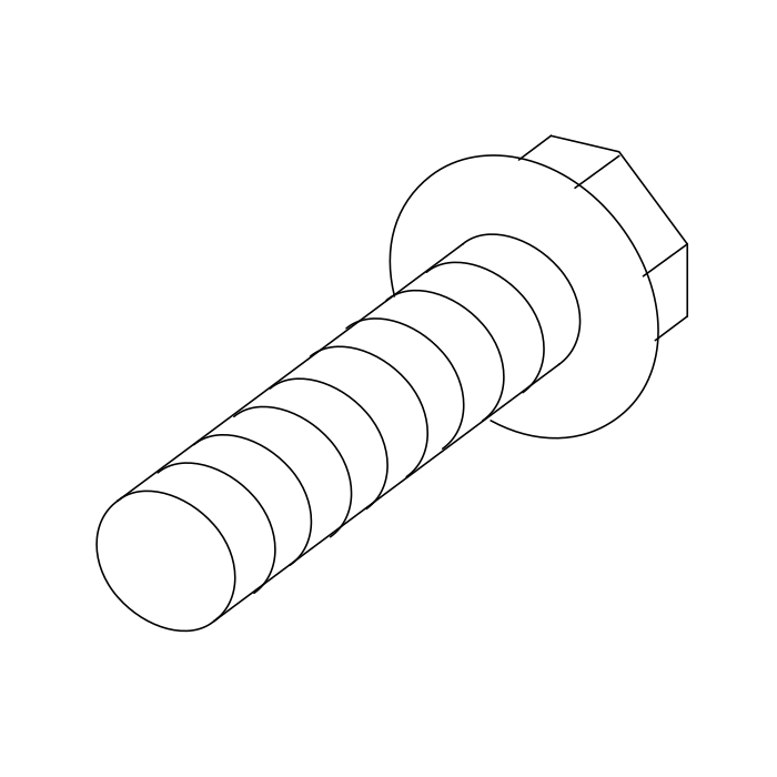 Genuine Maxus B00004851 Bolt-transmission To Engine Assembly - technical drawing