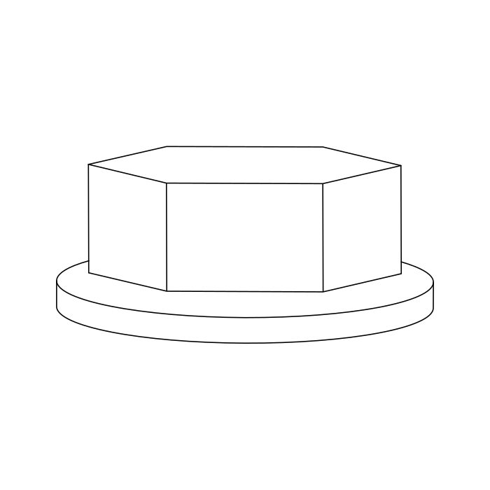 Genuine Maxus B00004939 Nut-rear Brake With Rear Axel - technical drawing