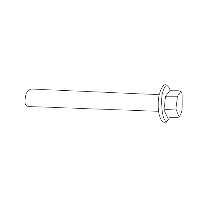 Genuine Maxus B00005180 Bolt/screw-rear Leaf Spring Dow Link - technical drawing