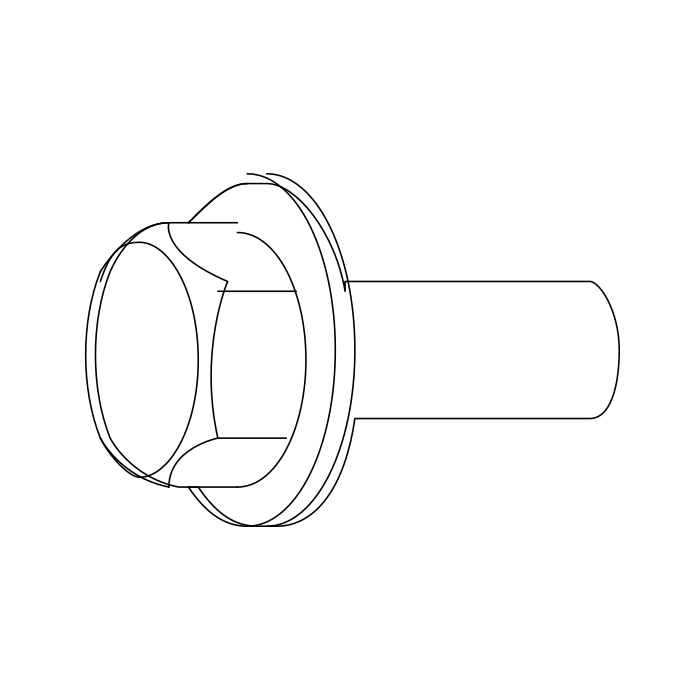 Genuine Maxus B00005252 Bolt/screw-rear Wheel Speed Sensor - technical drawing