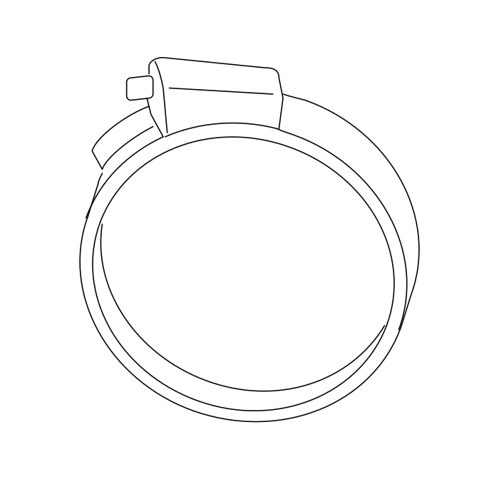 Genuine Maxus B00005318 Clamp-turbine To Intercooler - technical drawing