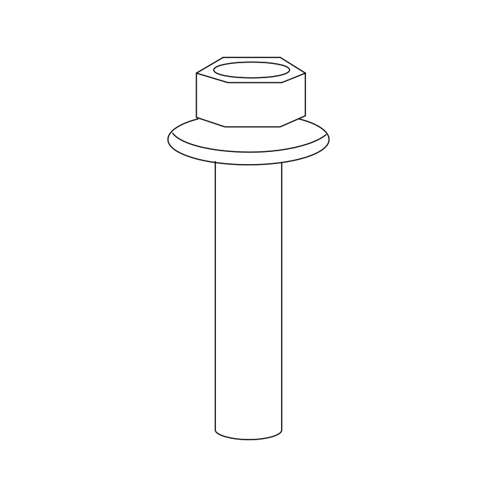 Genuine Maxus B00005363 Bolt-transmission To Engine Assembly - technical drawing