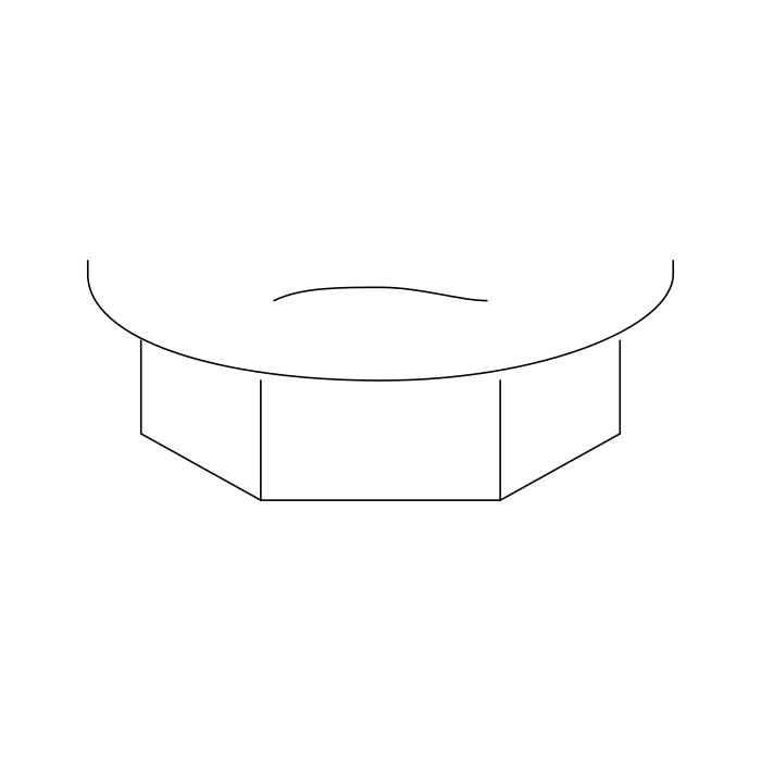 Genuine Maxus B00005366 Nut-body Mounting - technical drawing