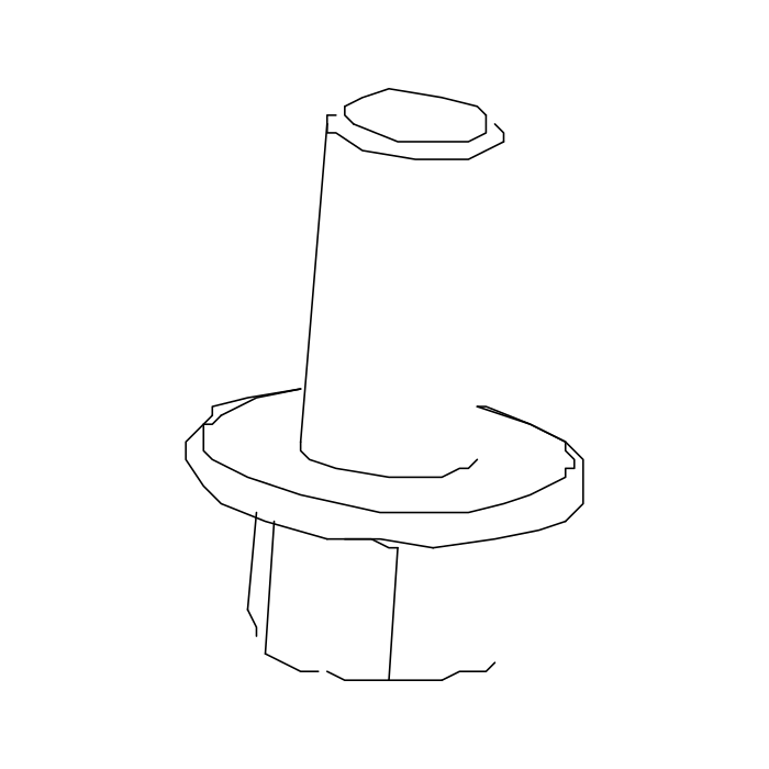 Genuine Maxus B00006014 Screw/bolt-fuel Oltl Tube Bracket - technical drawing