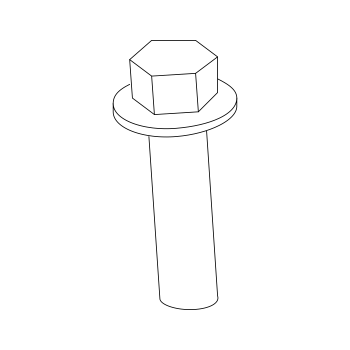 Genuine Maxus B00006023 Bolt-oil Filter Cooler Assembly - technical drawing
