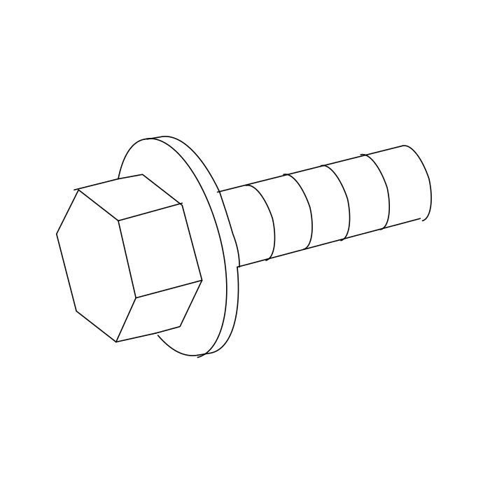 Genuine Maxus B00006028 Bolt-clutch Assembly - technical drawing
