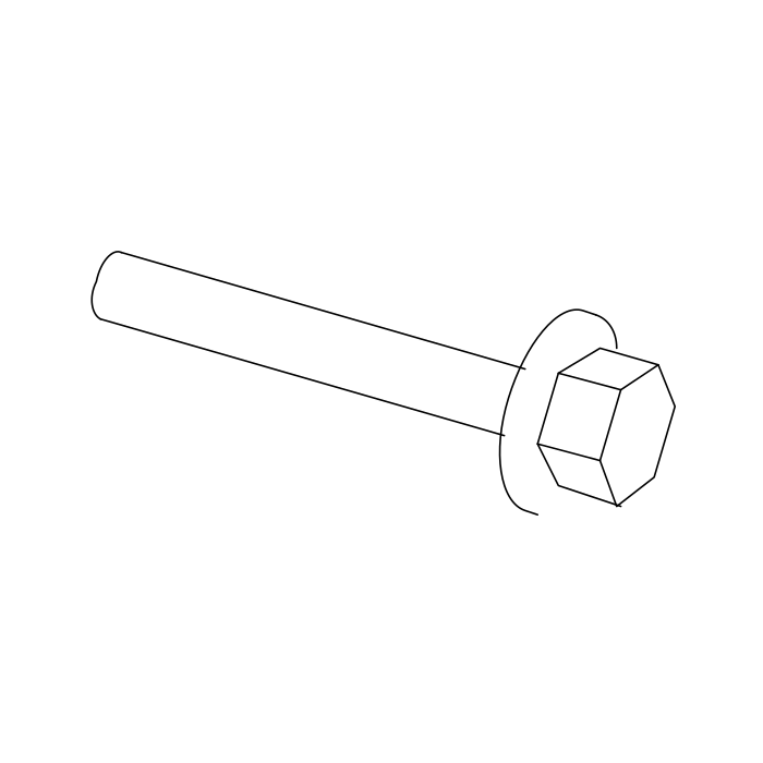 Genuine Maxus B00006032 Bolt-exhaust Gas Recirculation Module - technical drawing