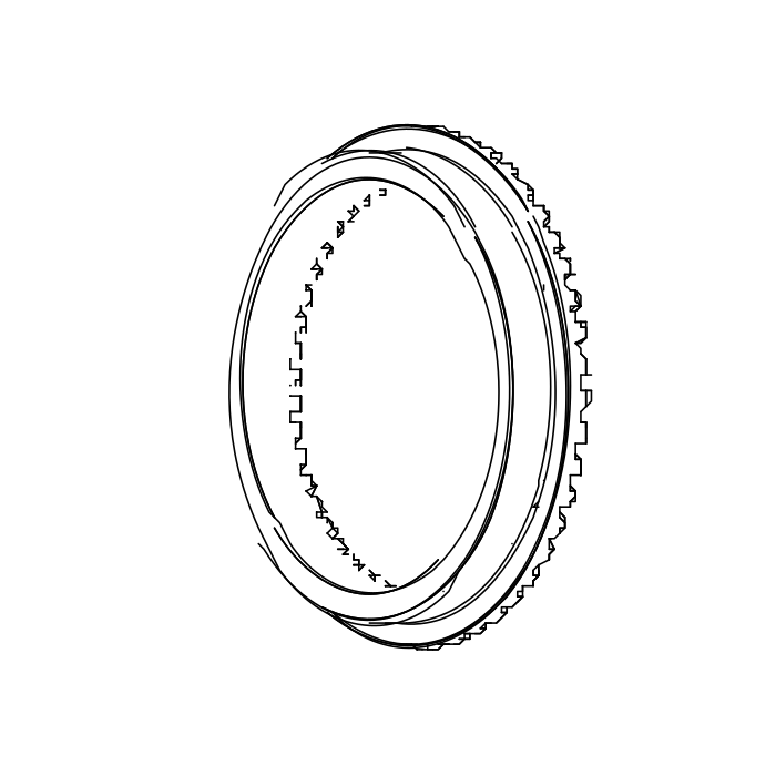 Genuine Maxus B90001194 Washer-absorber Ring Gear - technical drawing