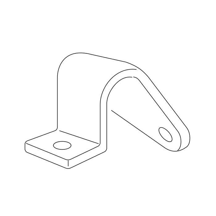 Genuine Maxus C00001207 Bracket-front Suspension Stabilizer Bar Clamp - technical drawing