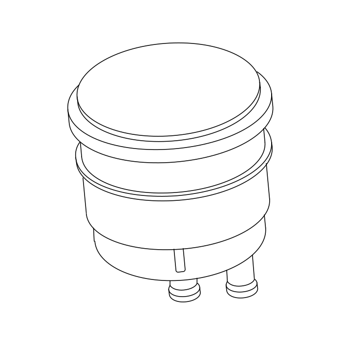 Genuine Maxus C00001271 Reservoir Assembly-power Steering Fluid - technical drawing