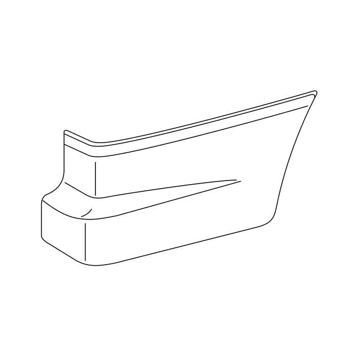 Genuine Maxus C00002010 Panel A-rear Bumper Fascia Side - technical drawing