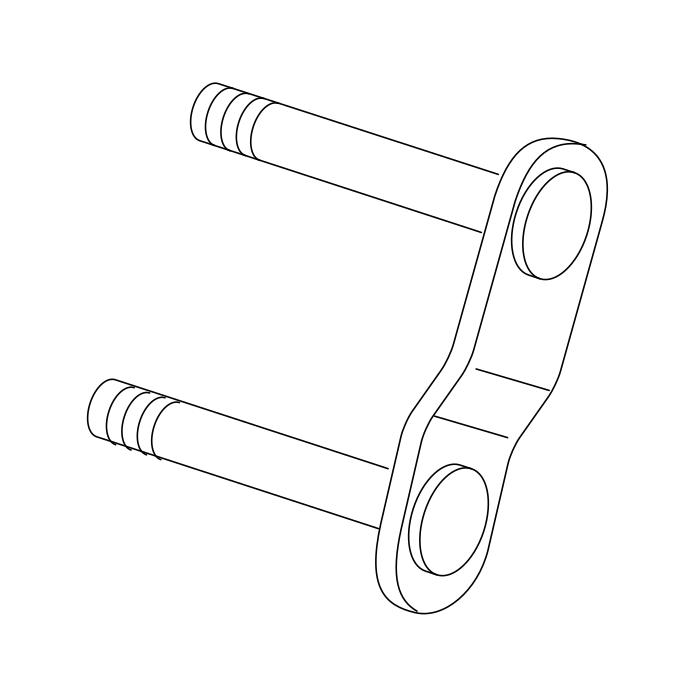 Genuine Maxus C00002217 Shackle Assembly-rear Leaf Spring - technical drawing