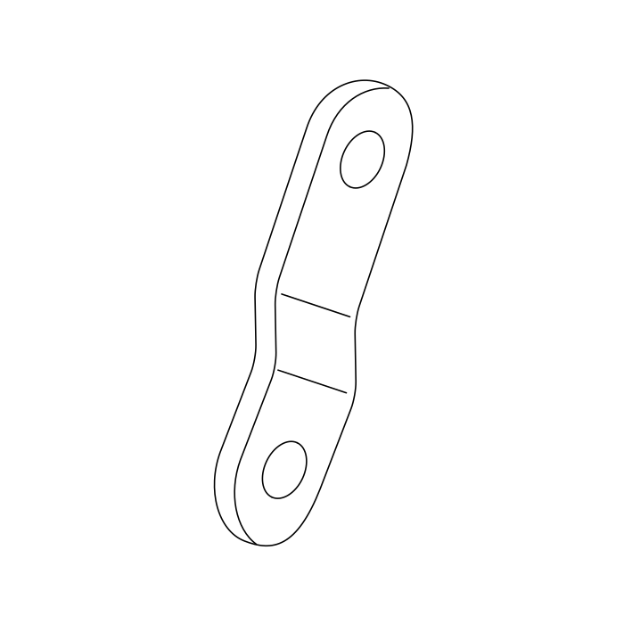 Genuine Maxus C00002247 Plate-leaf Spring Shackle - technical drawing