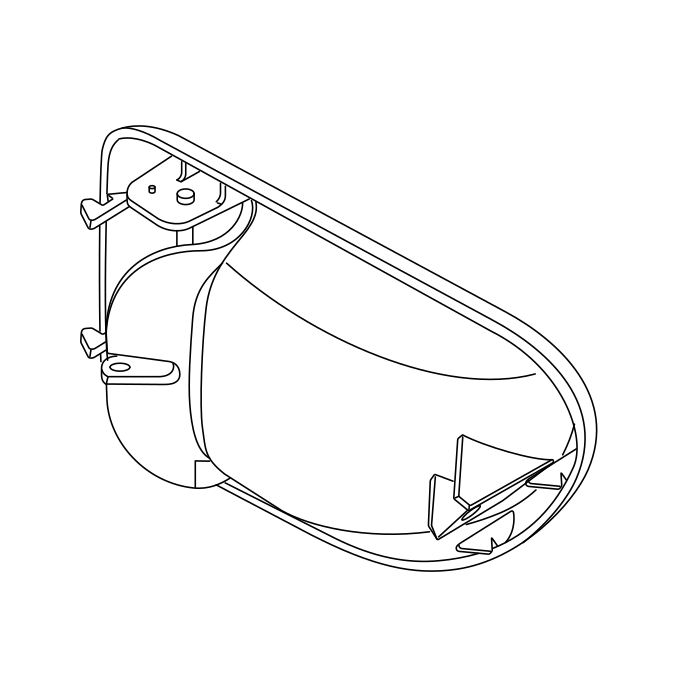 Genuine Maxus C00002300 Handle Assembly-inner Release Lock - technical drawing