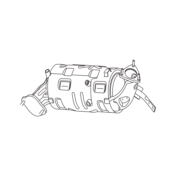 Genuine Maxus C00002387 Plate-exhaust Bracket - technical drawing