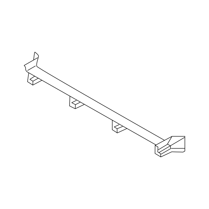 Genuine Maxus C00002431 Sealing Strip-radiator Lower - technical drawing