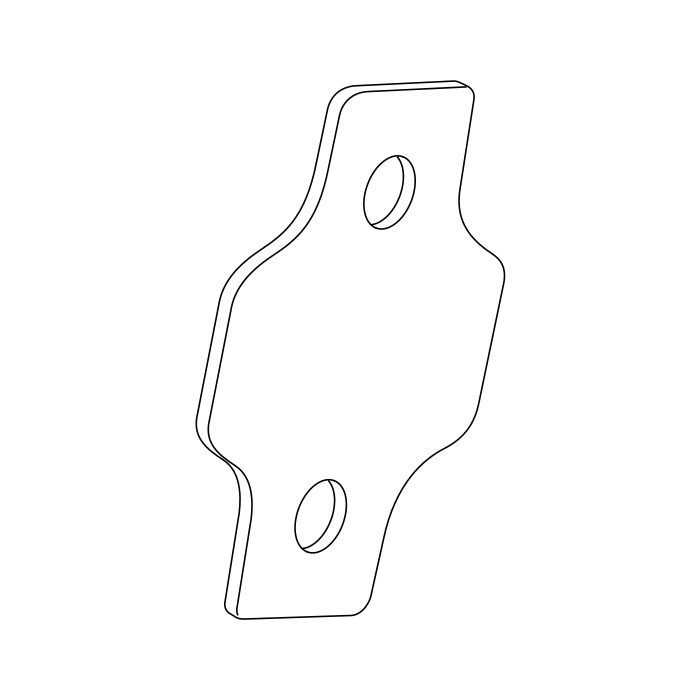 Genuine Maxus C00002513 Washer-front Side Door Dist - technical drawing