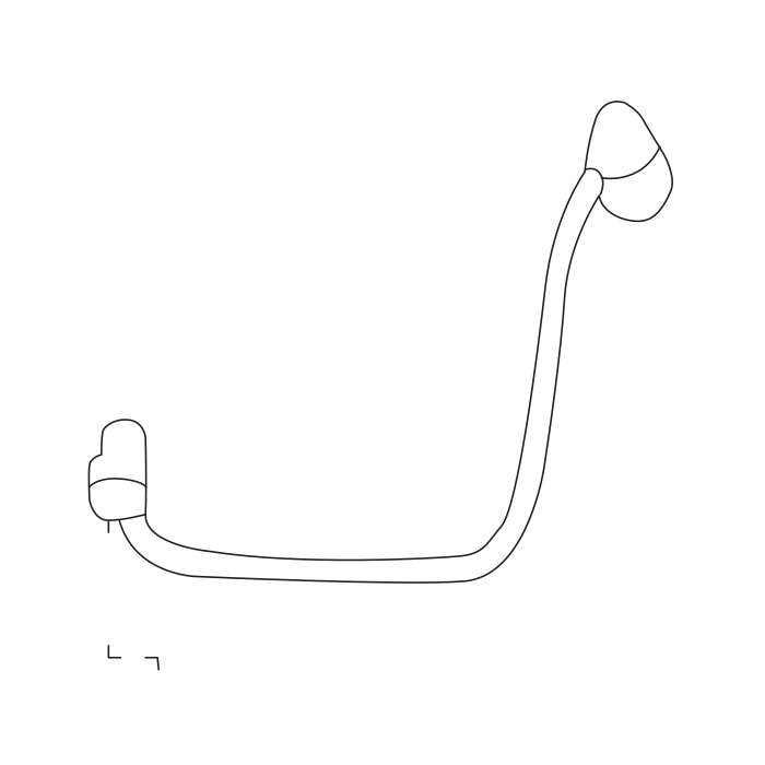 Genuine Maxus C00002551 Tube Assembly-oil Supply Tube Rear - technical drawing