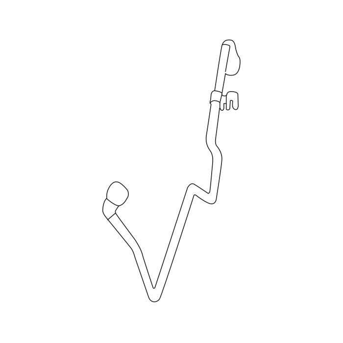 Genuine Maxus C00002552 Tube Assembly-oil Return Tube Rear - technical drawing