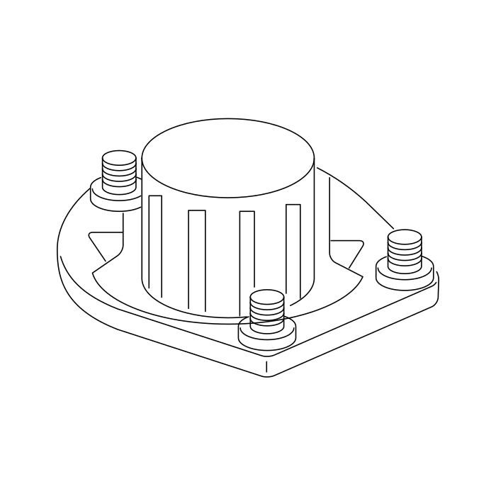 Genuine Maxus C00002886 Panel-front Shock Absorber Roof Connector - technical drawing