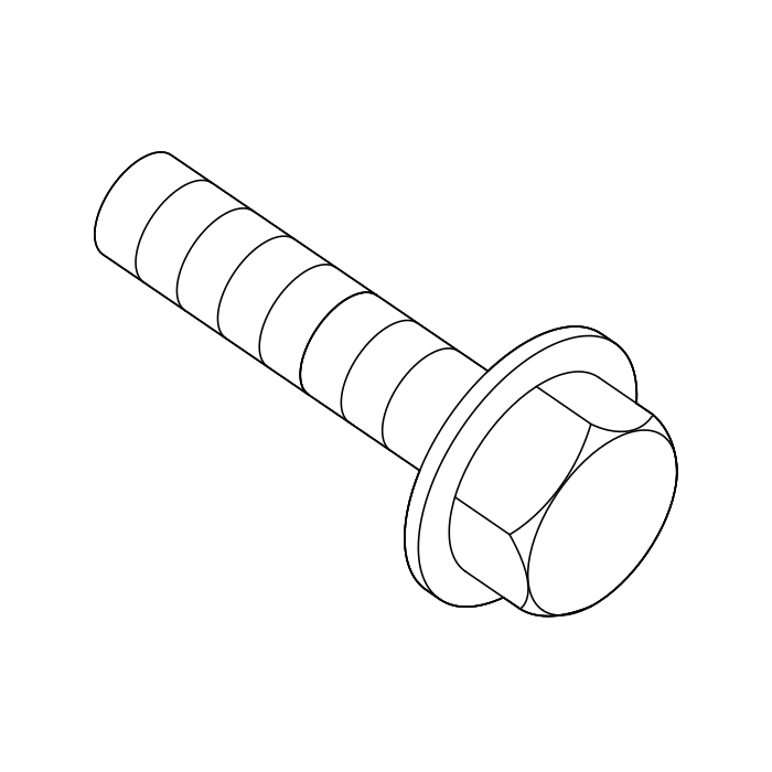 Genuine Maxus C00002892 Bolt/screw-front Shock Absorber Strut To Steering Knuckle - technical drawing