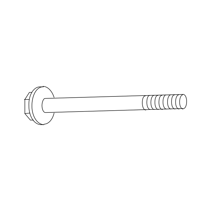 Genuine Maxus C00002908 Bolt/screw-rear Shock Absorber To Body - technical drawing