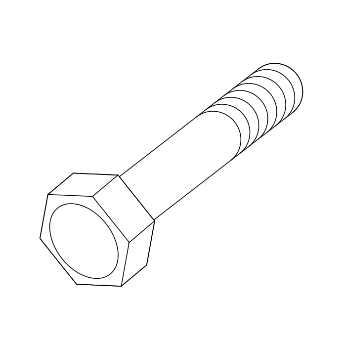 Genuine Maxus C00003223 Bolt-front Control Arm To Sub Frame Front Install Bracket - technical drawing