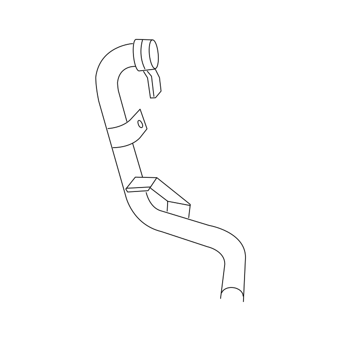 Genuine Maxus C00003332 Pipe Assembly-turbocharger Water Outlet - technical drawing