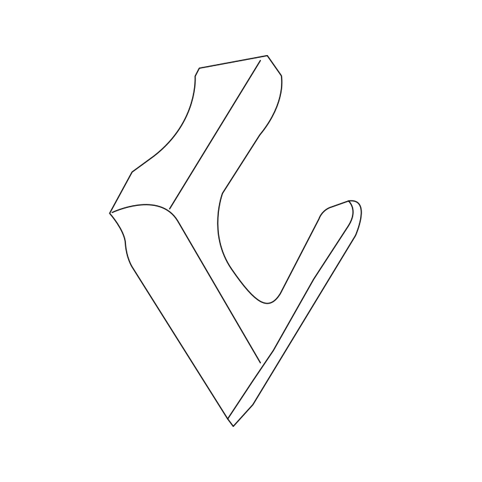Genuine Maxus C00003451 Elastic Clip-brake Pipe - technical drawing