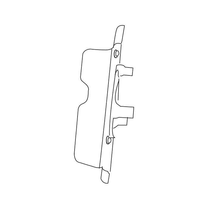 Genuine Maxus C00004157 Reinforcement-b/pillar Locker - technical drawing