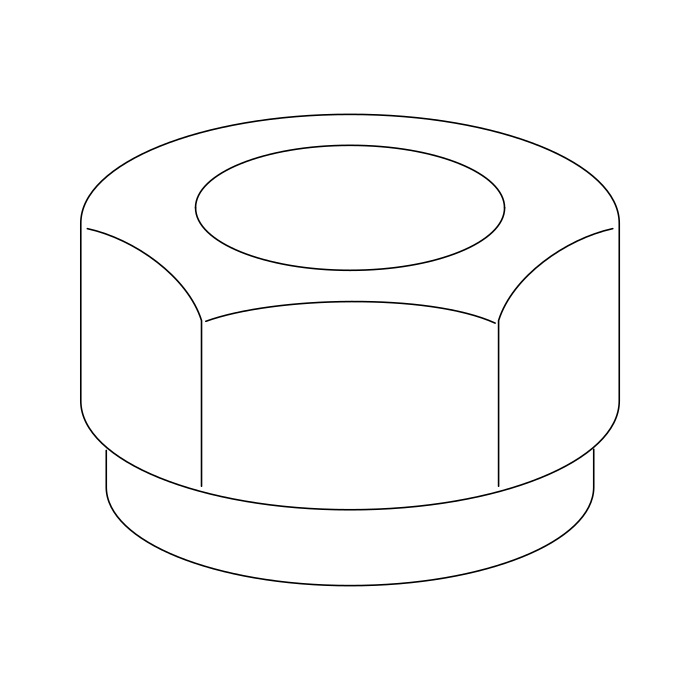 Genuine Maxus C00004722 Nut-front Suspension Lower Control Arm Ball Assembly To Knuckle - technical drawing