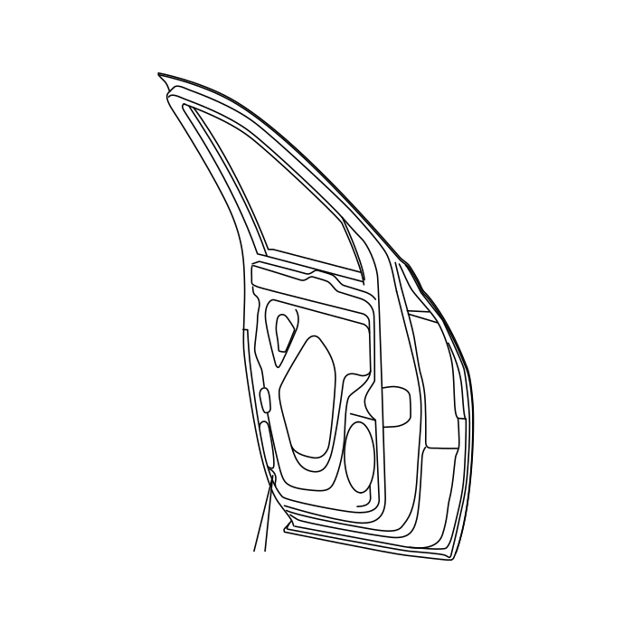 Genuine Maxus C00004906 Panel-front Door Out Water - technical drawing